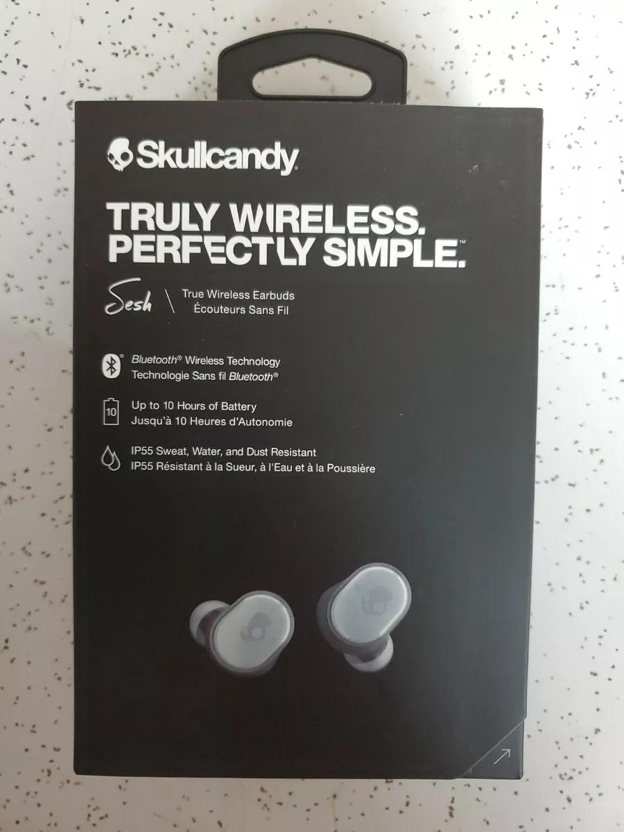 Skullcandy TRULY WIRELESS PERFECTLY SIMPLE Sesh True Wireless Earbuds Black NIB