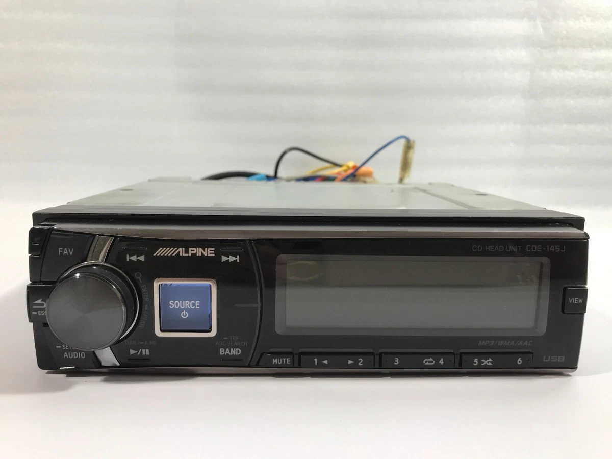 Alpine CDE-145J CD Head Unit Processor USB/CD/AUX 1DIN