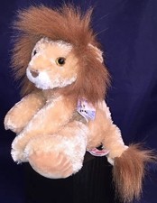 Aurora Adorable Flopsies LION Tan Brown Soft Plush Stuffed Animal "Leo" New 10"