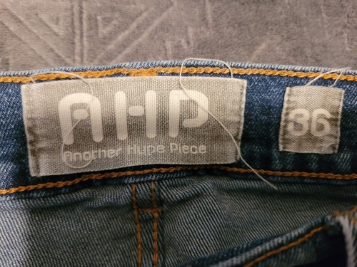 AHP Another Hyle Piece Mensndenim Jean Shorts 36 Street Urban Hiphop Red Patch - Picture 7 of 9