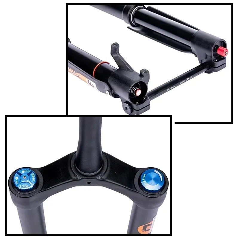 MTB Bicycle Air Suspension Inverted Fork 29er Shock Asorbing Electric Bike Forks - Image 4 of 4