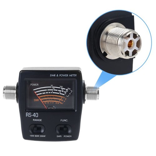 RS-40 SWR/Watt Meter NISSEI 144/430mHz UHF/VHF for M Type Connector for TYT - Zdjęcie 3 z 8