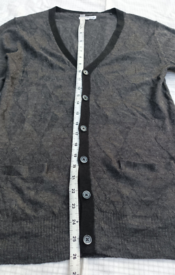 Semantic Design Japan Diamond Deep Gray Cardigan Sz M | eBay