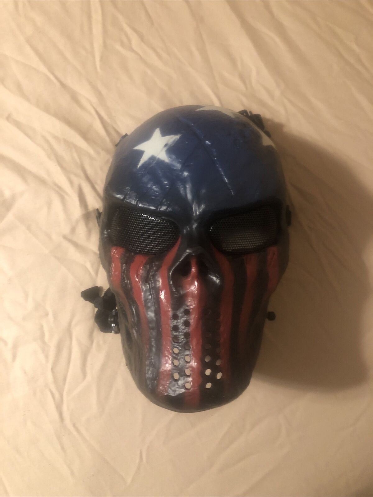 Super beauty product Max 42% OFF restock quality top Airsoft Paintball Full Face American Tactical Mask Skull Mi Flag
