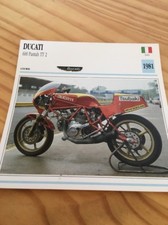 Ducati 600 Pantah TT2 1981 Motorradkarte Sammlung Atlas Italien