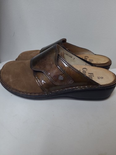 Finn Comfort Brown Leather Clog Sz 38 D EUC - Picture 6 of 8
