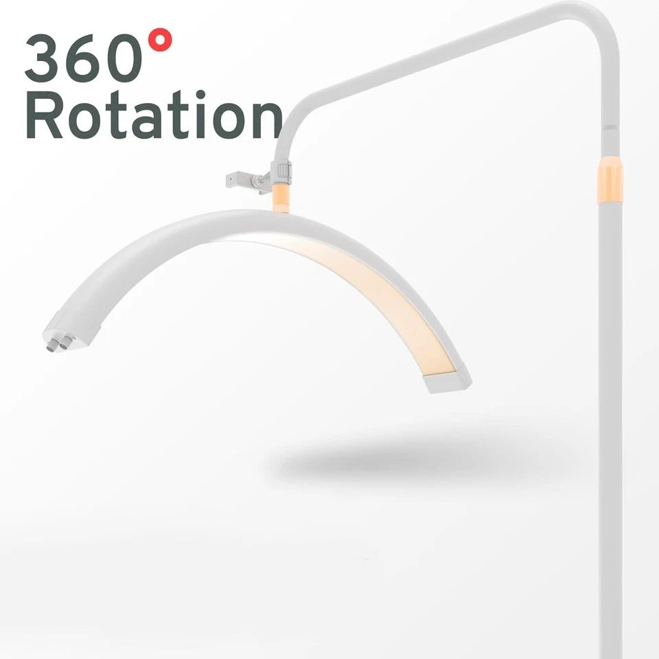 Luz de pestañas de 28 pulgadas para técnicos, LED arqueada para extensiones, belleza, tatuajes y más Foto 4 de 4