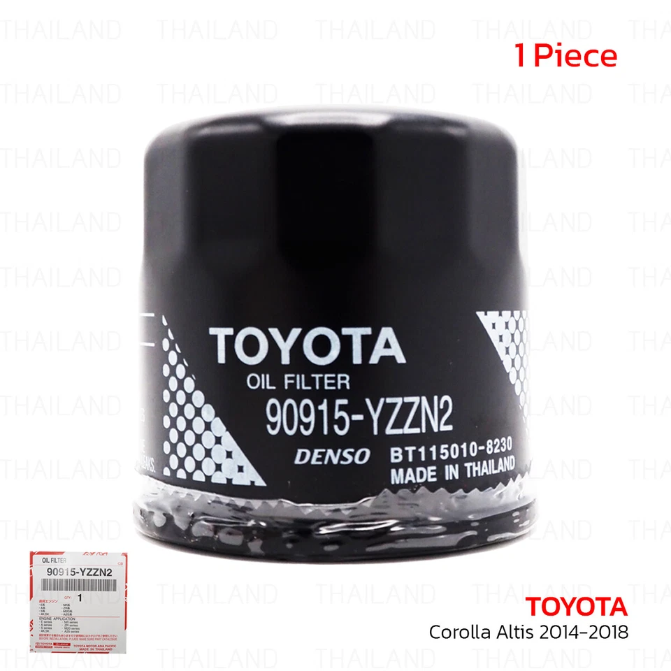 For Toyota Corolla Altis 2014 - 18 Oil Filter 90915-YZZN2 Foto 3 de 4