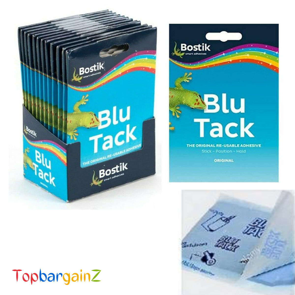 Blu Tack Bostik - Stucco Adesivo Riutilizzabile, 45g, Per Poster, Artigianato E Pulizia - Foto 7