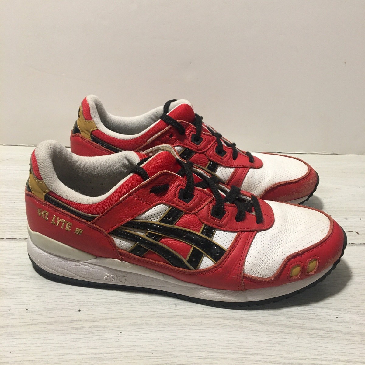 ASICS Gel-Lyte III 3 OG Red Black Daruma Doll 1201A180-600 Men's