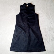 Astr The Label Black Faux Suede Dress XS