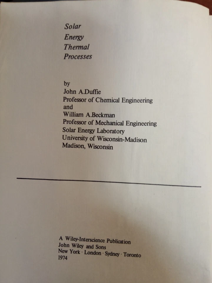 Тепловые процессы с использованием солнечной энергии Даффи Дж.А., Бекман У.А. - Image 3 of 4