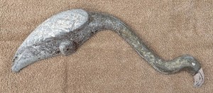 Very Rare 1950’s Aluminum Flamingo Lawn / Yard Bird - Single Sided Model 17 1/2”