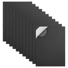 Self Adhesive Foam Sheets,Black 9x12 Inch 2mm Sticky Eva Paper for White