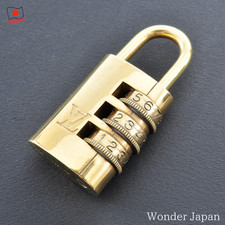 LOUIS VUITTON LV Cadena Padlock Dial Lock Type Gold Authentic from JAPAN 0032