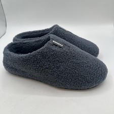 Bombas The Sunday Slipper Mens 11 Blue Pile Fleece Slip On Comfort Lounge
