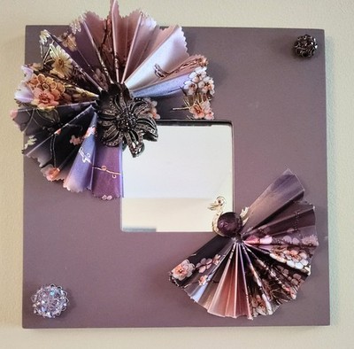 Purple Decorative Wall Mirror