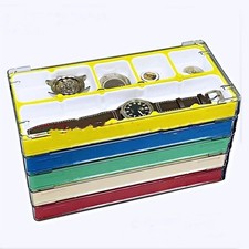 Plastic Watch Parts Storage Box Organizer Watchmakers Repair Tools Storage Tray