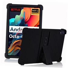  for Urao 10.1 inch Tablet Case 2024,Soft Silicone Kids Case for Jeazans Black