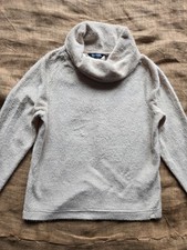 Regatta UK 14 Cream Marl Cowl Neck Fleece Cabincore Gorpcore Pullover
