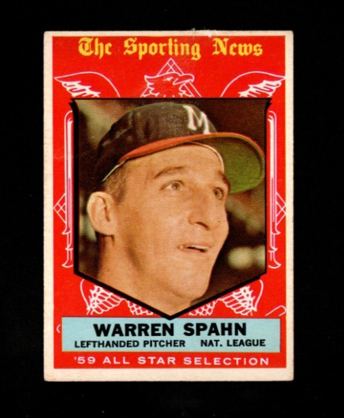 1959 Topps # 571 Warren Spahn AS Ex-Mt