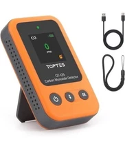 OT-139 Portable Carbon Monoxide Detector, 15-Day Standby, Orange