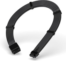 EZDIY-FAB GPU Power Sleeved Cable Extension, 16pin 12 4 12VHPWR PCIe 5.0