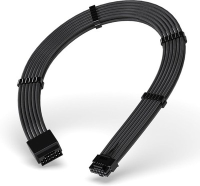 EZDIY-FAB GPU Power Sleeved Cable Extension, 16pin(12+4) 12VHPWR PCIe 5.0