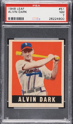 Alvin Dark #51 1948 Leaf card