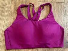 EUC Lululemon Women  s High Impact Energy Bra Sz 36C Raspberry