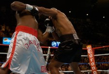 Danny Williams white trunks and Mike Tyson black trunks fights eac 2004 Photo 44