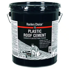 15 Plastic Black Roof Cement 4.75 Gal.