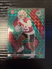 2025 Panini Mosaic Jordan James Green Mosaic Prizm Rookie Card #370 49ers RC