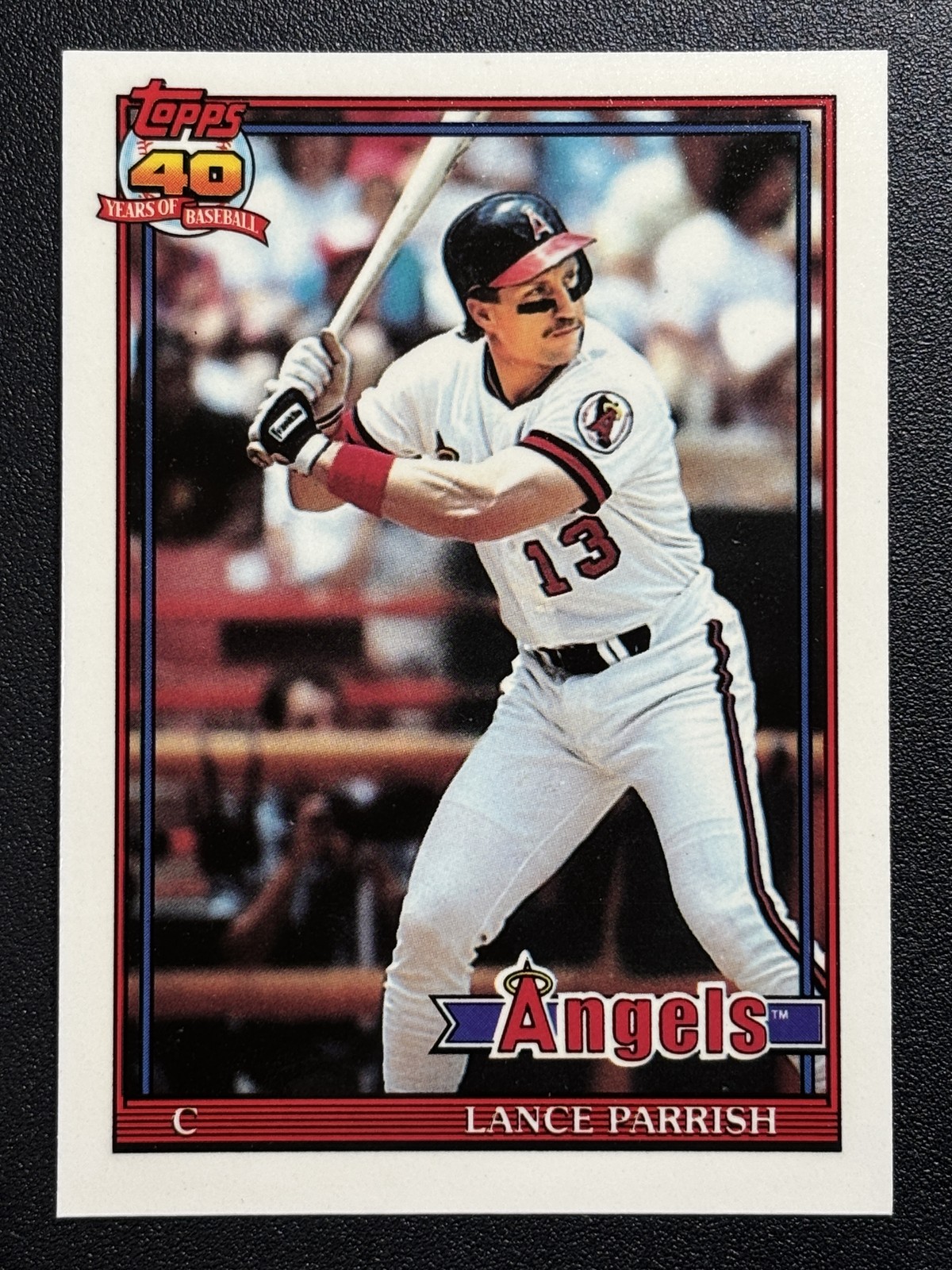 1991 Topps Tiffany #210 Lance Parrish California Angels