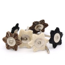 2.35mm Shank Black/Brown/White Steel Wire Wheel Polishing Brush Rotary Tools