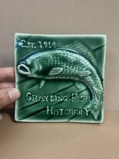 Grayling Fish Hatchery Tile Wall Decor Green ...