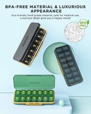 Pill Organizer 2 Times A Day, 7 Day Am Pm Pill Box - Weekly Pill Organizer Tw...