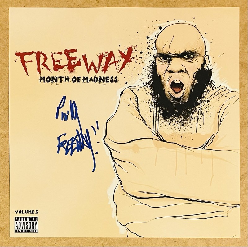 Freeway Signed 12x12 Month of Madness Vol 5 Album Flat Photo Autograph Hip Hop