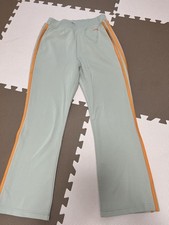 Adidas Women L Track Pants Beige Orange Universal Flag Limited Edition Rare