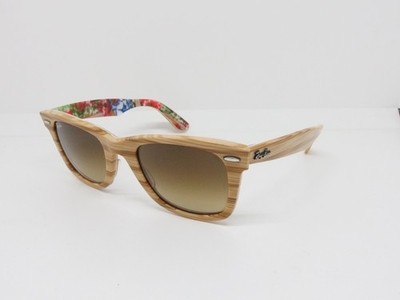 Ray-Ban Wayfarer RB 2140 1138/85 50 Holz mit braunem Farbverlauf Special Series #11