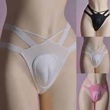 Men Camel Toe Control Panty Fake Vagina Underwear Crossdresser Thong Hiding Gaff