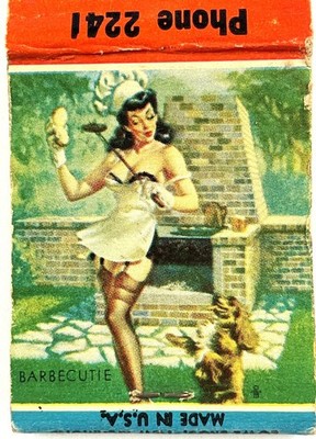 Earlie Vintage Watson Farmer Elevator Co. Girlie Matchbook Watson MS