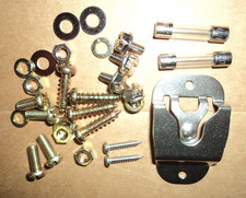 Heavy Duty Microphone Clip Mic Mounting screws bolts fuses Motorola Icom kenwood