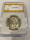 1938 Walking Liberty Half Dollar MS65