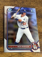 NICK BIDDISON 2022 Bowman Draft #BDC-165 1st Chrome