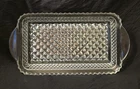 Vintage Anchor Hocking Wexford Rectangular Relish Tray 10" x 5" Diamond Pattern