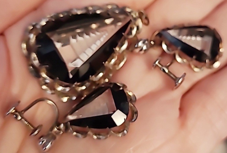 Pendientes y colgantes de plata esterlina grabados en cristal 3D templo tailandés ónix atornillados