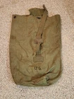 Vintage US Military Canvas Sea Bag Duffel Bag WW2 Korean War Era OD Green U.S #3