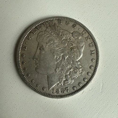 1887 O Morgan Dollar VF Very Fine 90% Silver $1 US Coin FREE SHIPPING