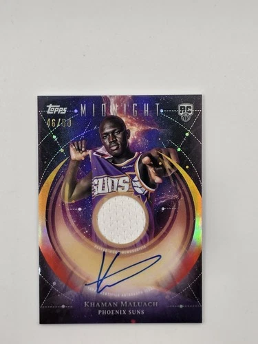 2025-26 Topps Midnight Khaman Maluach #210 Gold Diamante /50 (RC) Jersey Memorab